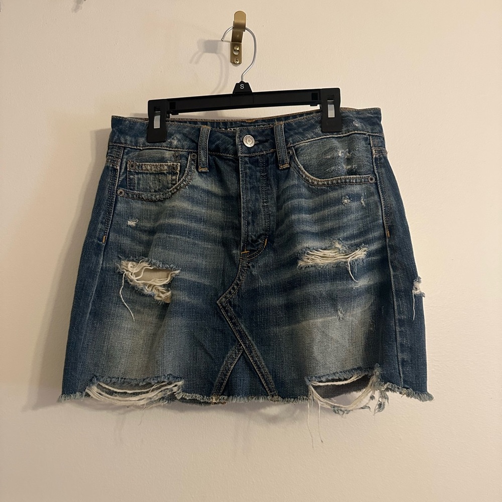 American Eagle Outfitters Distressed Denim Skirt
